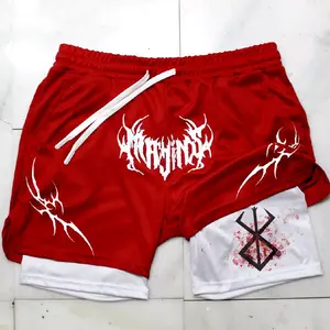 Mens tribal logo "Majins"  Gym Shorts 2 in 1