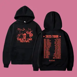 Treaty Oak Revival 2025 Tour Graphic Hoodie, Sweatshirt, T-Shirt, Vintage Cotton Rock Band Top, Classic Summer Outfit Unisex Fit, Great Concert Shirt Gift for Dad & Fans