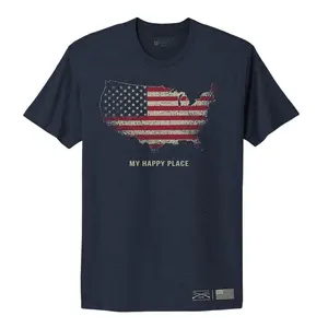 Women's My Happy Place Boyfriend Fit T-Shirt - Midnight Navy