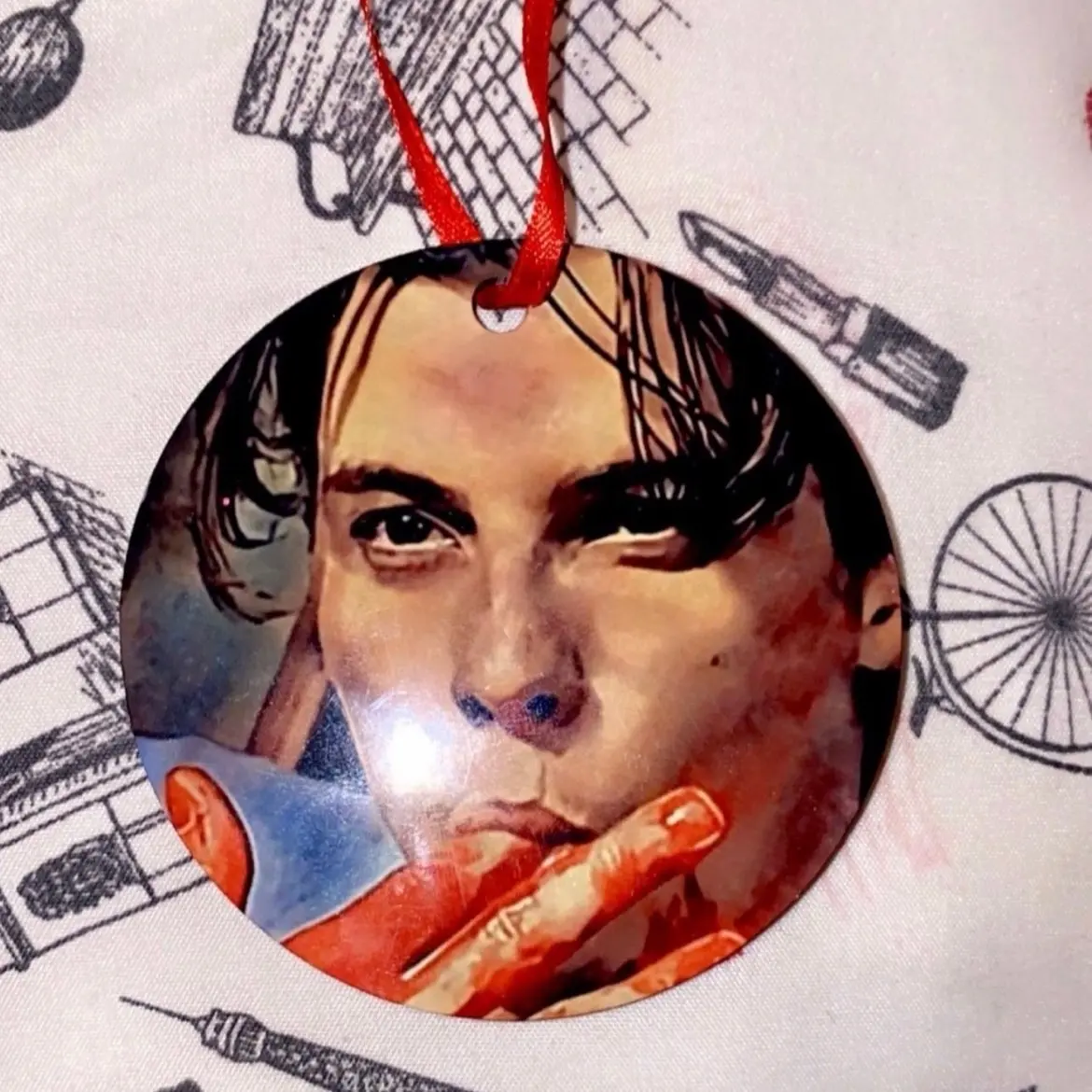Scream Ghost Face BILLY LOOMIS Christmas Ornament for Horror Movie Fans