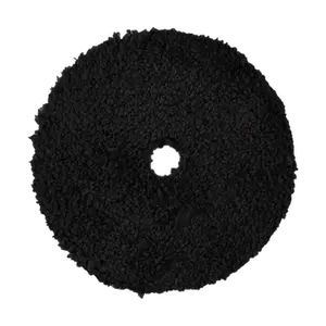 580MFP - 5" Black Standard Microfiber Pad with Orange Foam Interface - Cutting