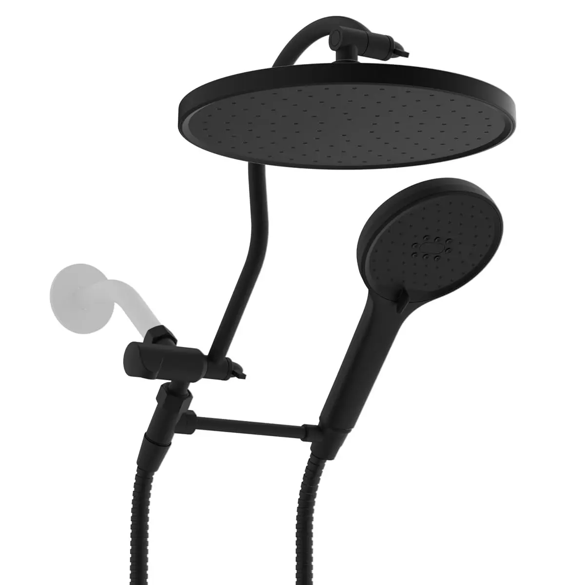 Round-10 Inch-Matte Black