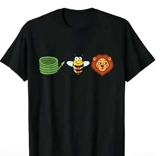 Hose Bee Lion Mens T Shirts Cotton Short Sleeve T-Shirt Crew Neck Tees Casual Shirt,clothes for back to school,first day of school outfits