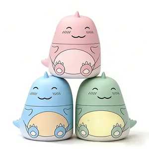 3PCS Cute Dinosaur Toilet Tank Cleaner – Automatic Toilet Bowl Cleaning Bottle with Ocean, Jasmine & Peach Fragrance, Long-Lasting Freshness & Odor Removal