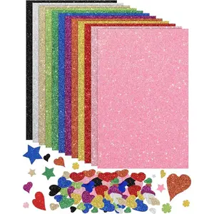 30pcs Eva Colorful Glitter Foam Paper, Soft Durable Material, No Creases, Ideal for DIY Crafts, A4 Size, Perfect for Scrapbooking Projects, Scrapbook Materials