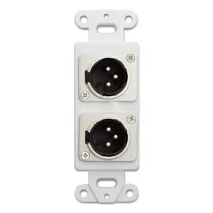 212 MAIN Decora Insert Wall Plates - Audio Bridge, In-Wall Use, Soldered Back, XLR Ports, Audio Wiring Solution for Cycling & Outdoor Recreation Equipment
