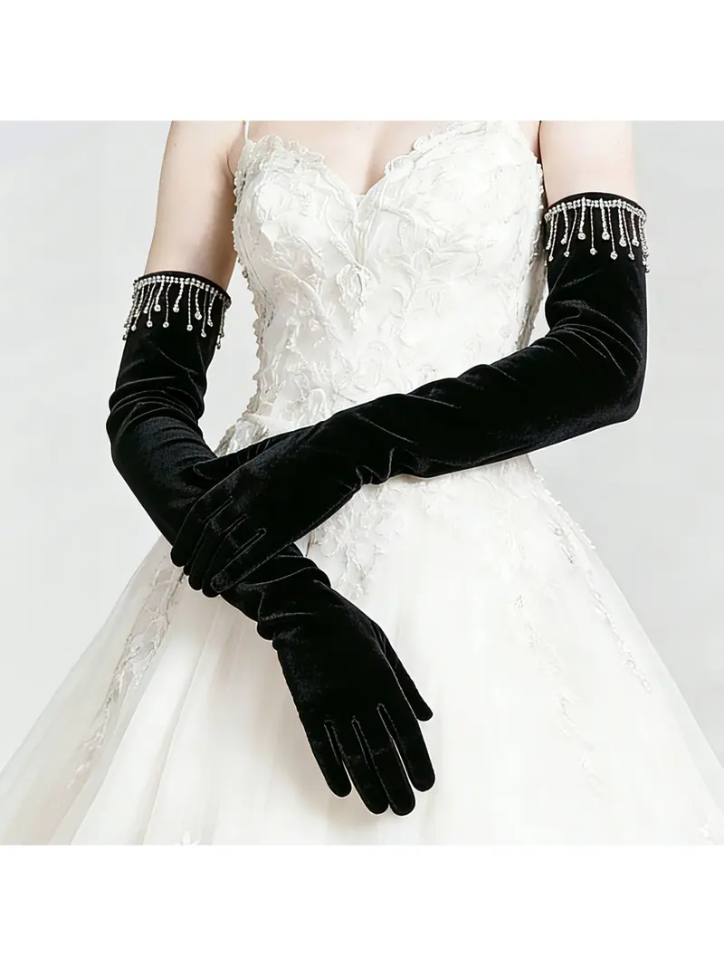 winter wedding gloves