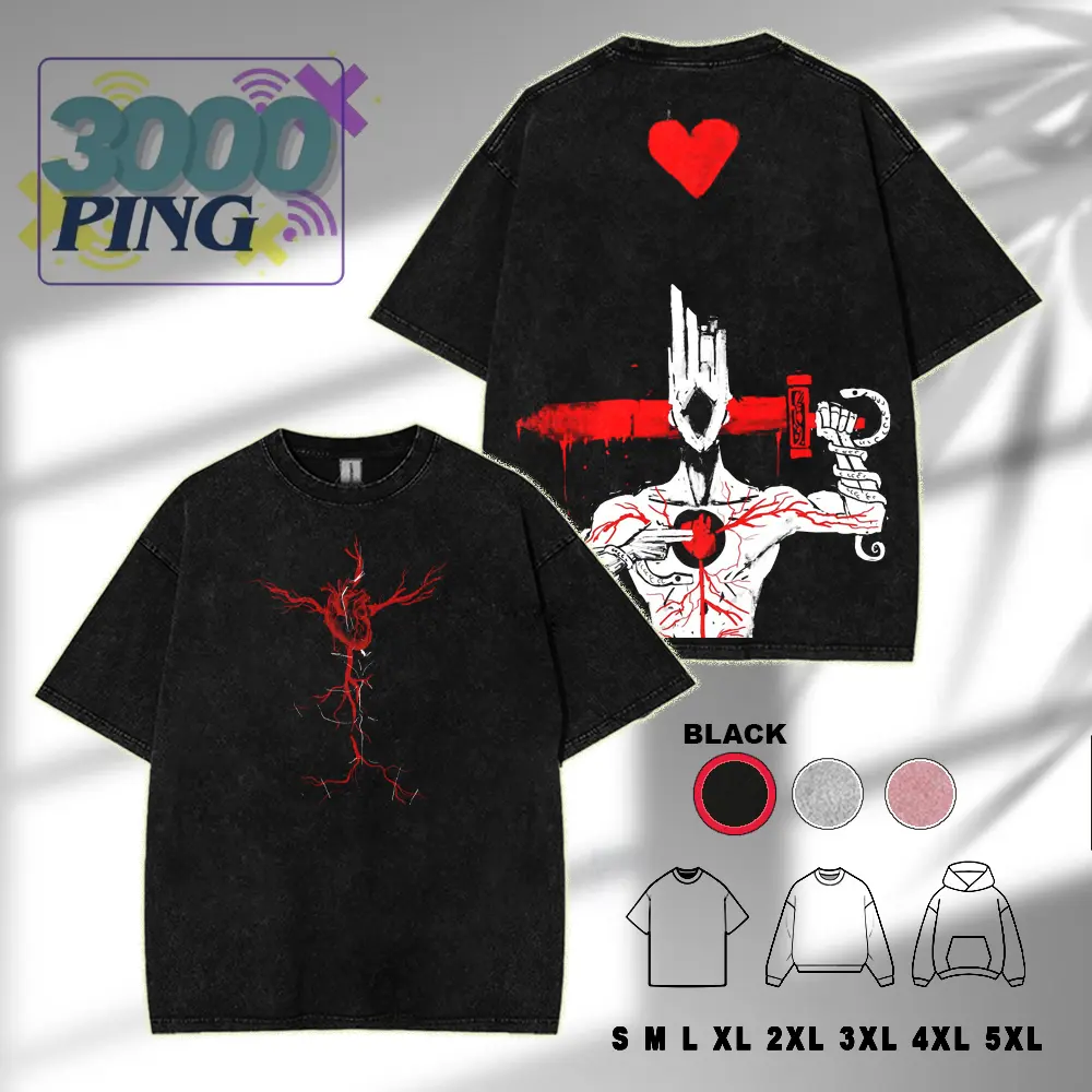 Minos Prime Ultrakill Graphic Hoodie/T-shirt, Vintage Acid Wash Streetwear, Retro Indie Gaming Pullover, Cyber-Grind Aesthetic Heavyweight Sweatshirt tee