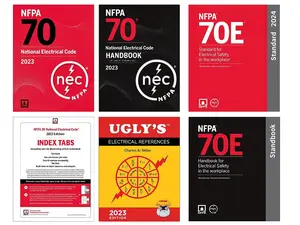 NFPA 70 Ultimate Electrician Kit NEC 2023 Codebook Handbook NFPA 70E & Ugly's Electrical Reference
