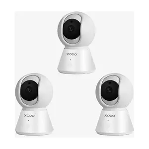 XODO Set of 3 Security Camera 1080p, 2-Way Audi  o, Night Visi