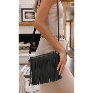 Western Fringe Clutch Cross Body Bag