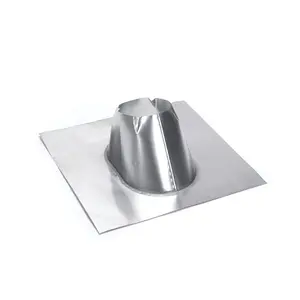 M & G Duravent 6DT-F6DSA 6 Inch Duratech Dead Soft Aluminium Metal Roof Flashing - 0/12 to 6/12 Pitch