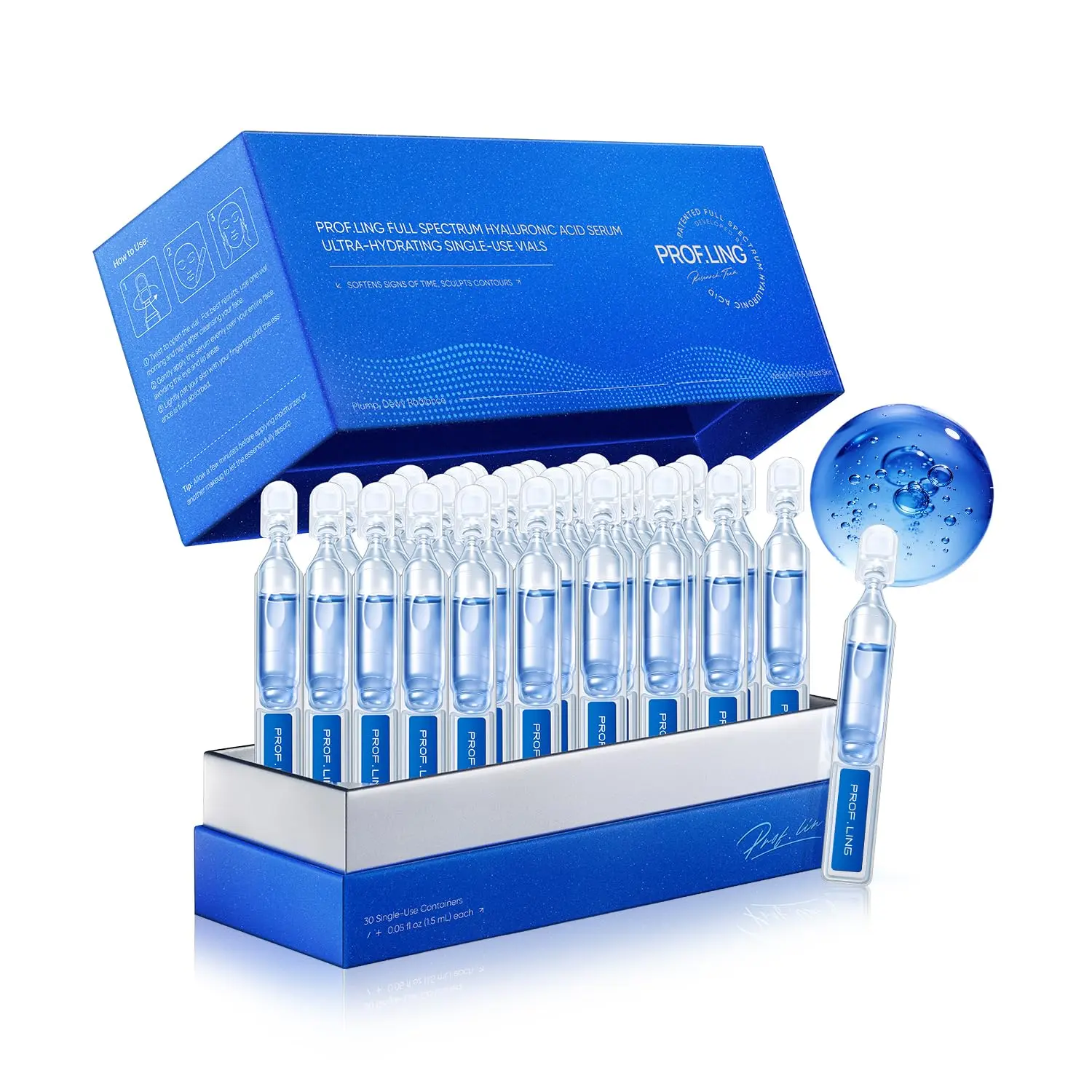 PROF.LING Copper Peptide Complex Advanced Firming Serum - Non Toxic Serums & Essences with Firming Support, Nourishing, Soothing, Anti-Wrinkle, Damage Repair, Moisturizing Face Skincare Essence