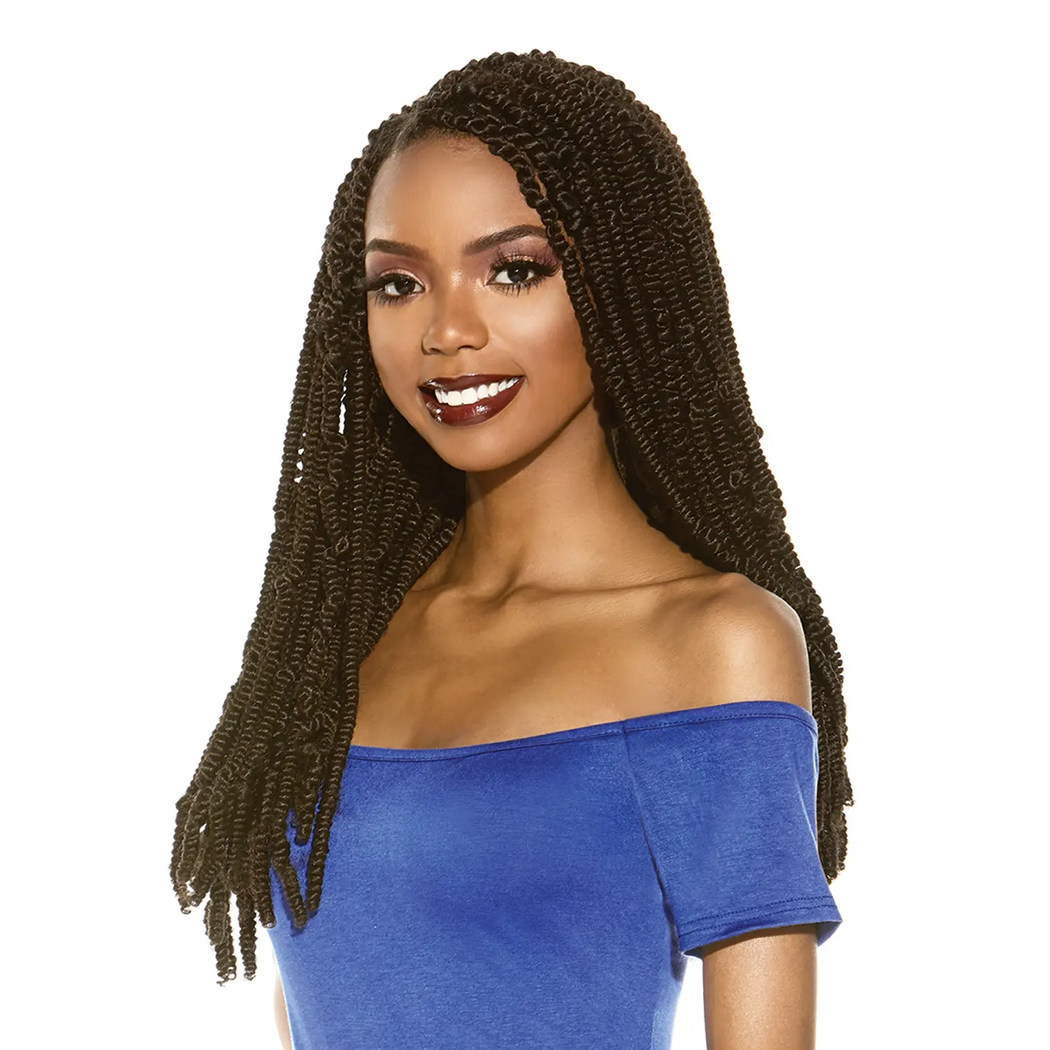 Sensationnel Ruwa Spring Twist Crochet Braids, 12" Twin-Twist Braided Synthetic Extensions & Pieces, Crochet Braids Synthetic Extensions & Pieces