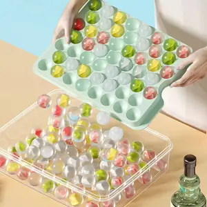 Mini Ice Cube Trays Set, 53x2 PCS Quick-Release Moulds with Bin & Scoop, Ideal for Drinks & Iced Coffee