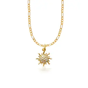 Evie Sun Necklace - Gold Filled Water resistant YUMIYU