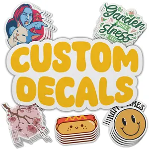 VulgrCo Custom Matte Stickers - Personalized Die Cut Decals for Fun Business Weddings Birthdays Gifts Waterproof Dishwasher Safe Made in USA