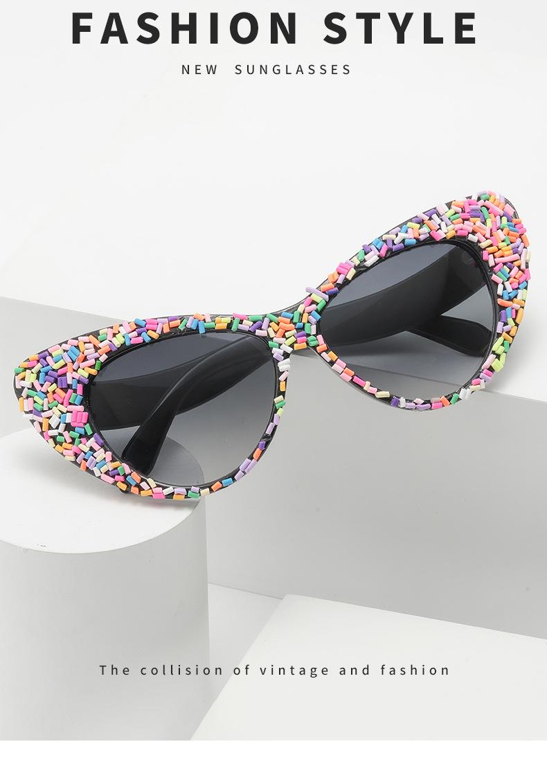 Fashion Cat Eye Rhinestone Sunglasses
