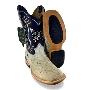 Reywelt Men's 070 PVBZHT Pelo Vaca Barza Negro