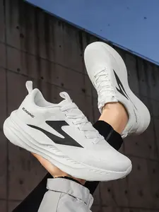 Men's Thick-Soled Breathable Mesh Athletic Running Shoes, Ultra-Lightweight Soft Cushion Sneakers, Perfect for Outdoor Sports & Daily Casual Wear