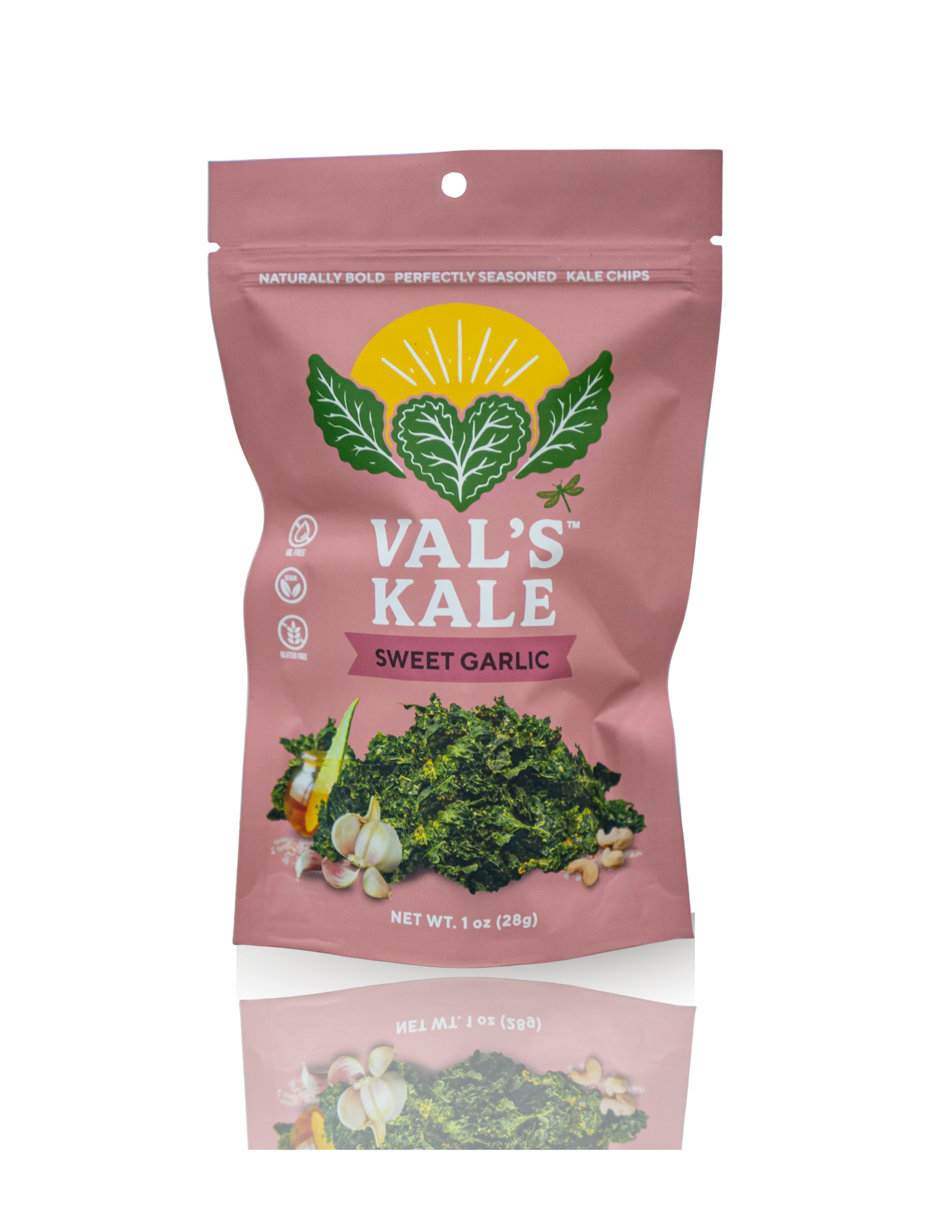 Val's Sweet Sweet Garlic Kale Chips Val's Sweet Sweet Garlic Kale Chips
