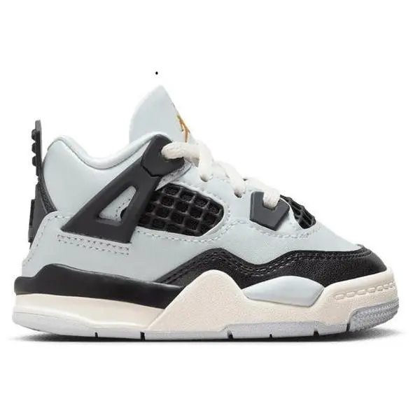 Toddler's Jordan 4 Retro Pure Platinum/Metallic Gold (FZ8584 070)