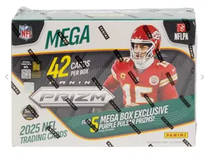 NFL 2025 Prizm Hobby Mega Box (Purple Pulsar)