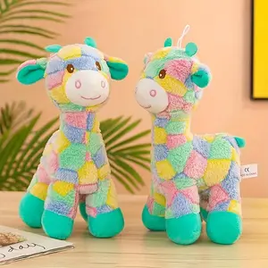 Cartoon Giraffe Plush Dog Chew Toy, Durable Pet Teething Plaything, Soft Stuffed Animal for All Breed Sizes - Pack of 1