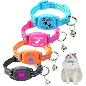 Pawblefy - Personalized Airtag Cat Collar - Cat Collar with Airtag Holder - GPS Collar for Cats - Customizable cat GPS tracker collar (Standard)