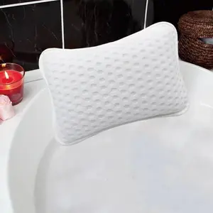Luxury Bath Pillow for Bathtub, Hot Tub Spa Head & Neck Support, Fast Drying 4D Mesh, Ideal Gift for Home Bathroom
