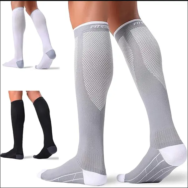 3 Pairs Compression Socks for Women and Men 20-30mmHg-Circulation Support Socks