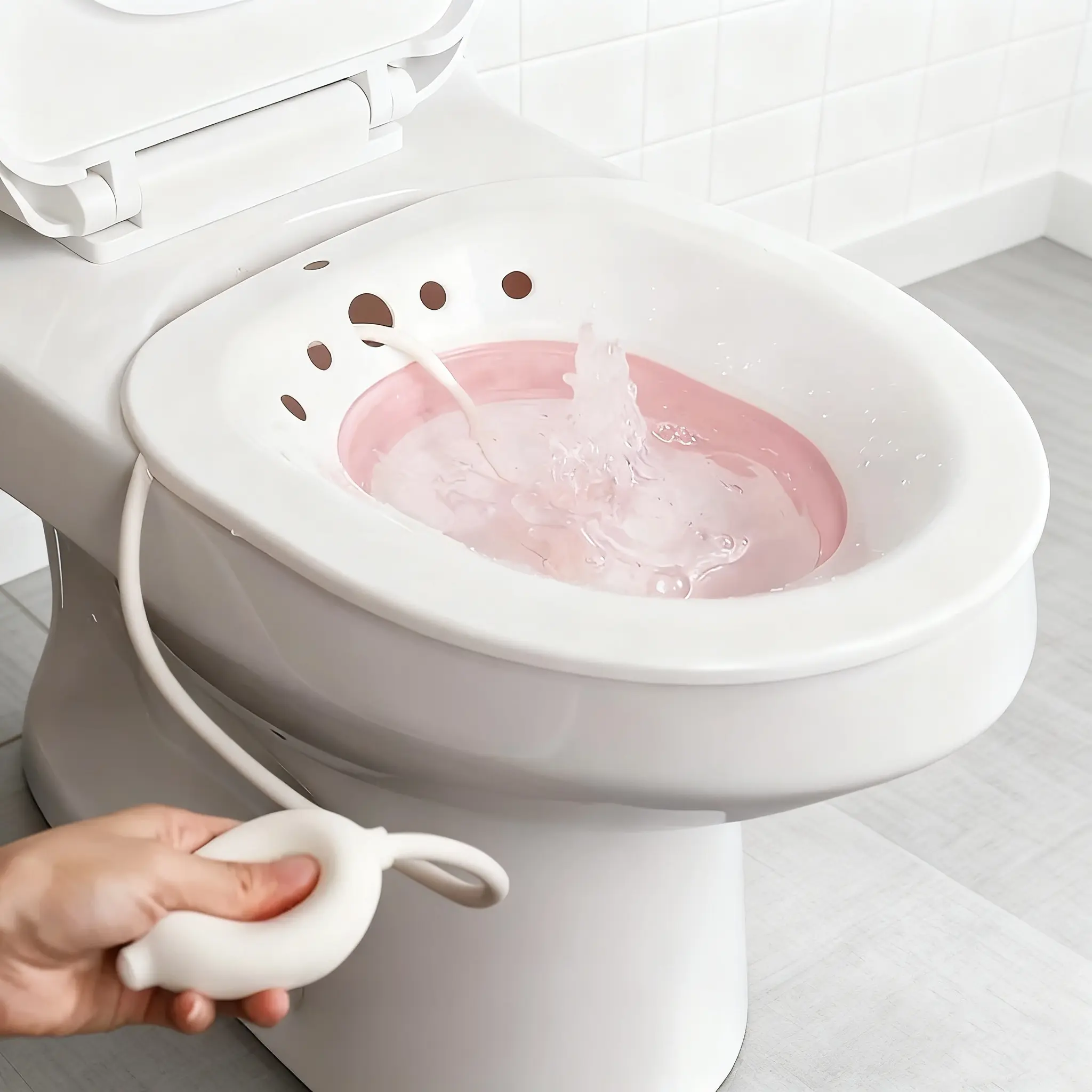 Foldable Bathroom Toilet Seat, Hemorrhoid Relief, Modern Bidet Sprayer, Postpartum Care, Steam Toilet Seat, Easy Storage, Handheld Bidet Sprayer For Toilet, Sitz Bath For Toilet