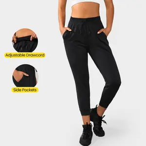 GLOWMODE 24" Cloudknit Fitted Drawstring Pocket Joggers Sweatpants Above The Ankle Fall