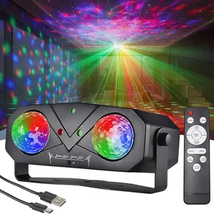 Party Disco DJ Light, 5-in-1 LED Stage Light   Projector Music Sound with Remote Control for Parties Birthday Christmas  Wedding KTV Bar Club  Room Decor Lighting