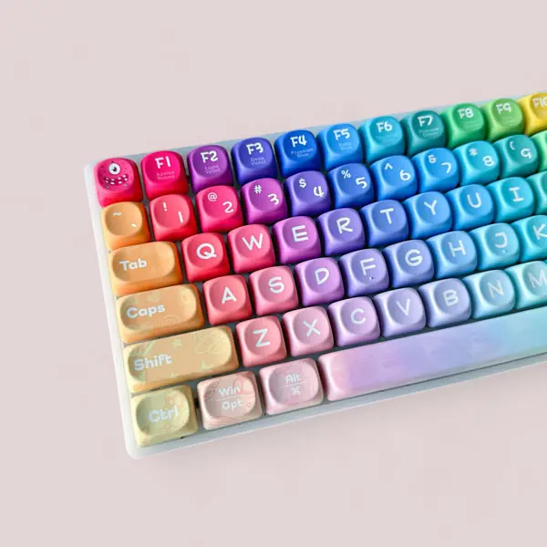 Cute Monsters Keycap Set, MOA Profile, Cute Art, PBT, Cherry MX Stem, Dye-Sub Legends moa profile