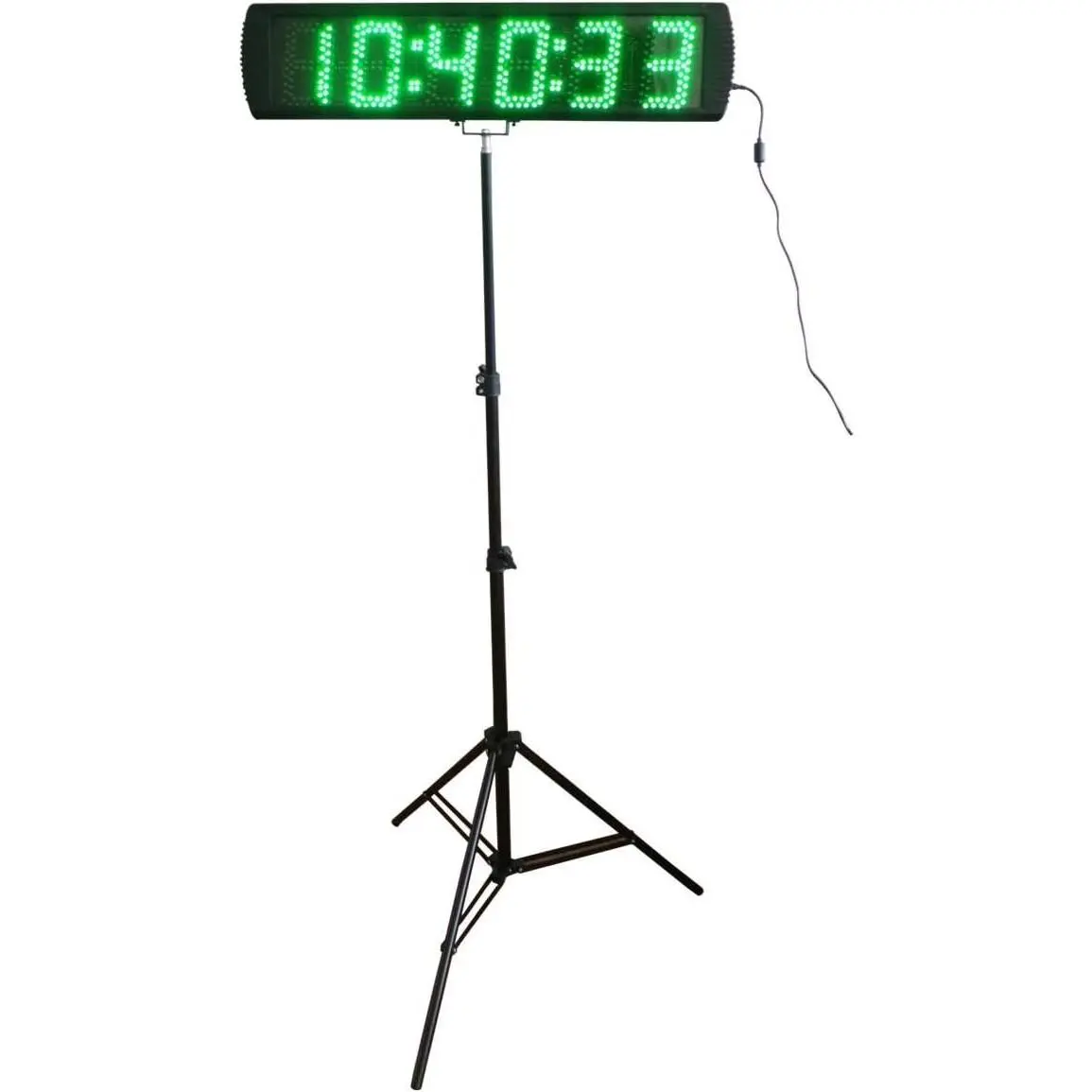 Giant 5-in-1 Multifunctional Electronic Race Timing Clock with Large Green LED Display Screen, Portable Tripod for Outdoor Running Events, Electronic Timer, Multifunctional Timer, Large Display Screen, Tripod Mount