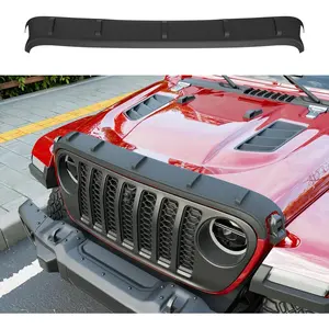 Hood Deflector Compatible with 2020-2025 Jeep Gladiator JT Hood Protector Wrangler JL Shield TPE Deflector Replacement for 2020-2025 Jeep Gladiator JT Accessories