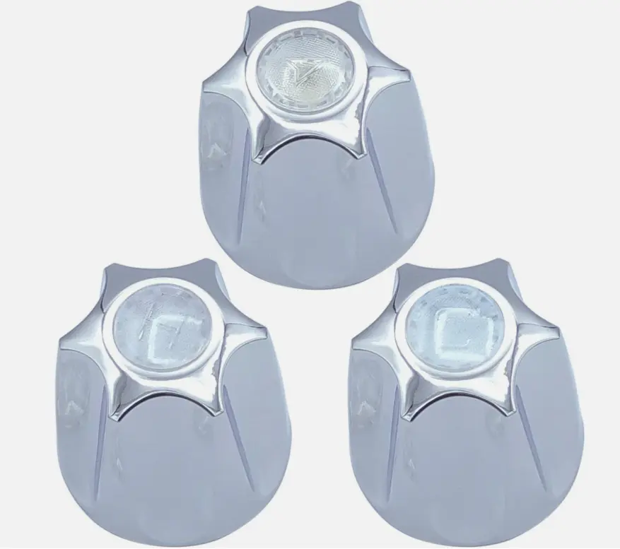 Price Pfister Shower Knobs 3 Piece Replacement for Tub Shower Faucet Handle Chrome Finish
