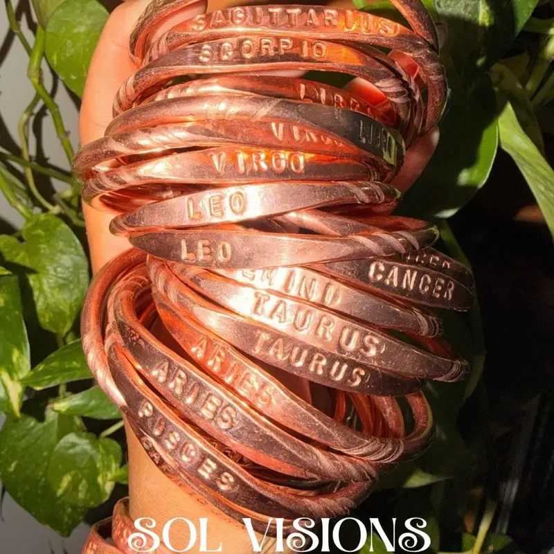 Pure Copper Bracelet ZODIAC SIGNS