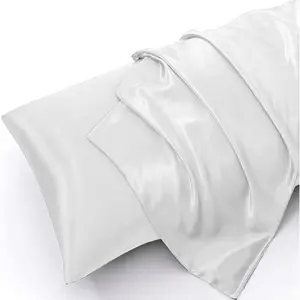 Polyester Pillowcase Single Pack, Luxurious Hotel-Grade Breathable Skin-Friendly, Available in Various Styles, Suitable for Bedroom, Guest Room, Dormitory