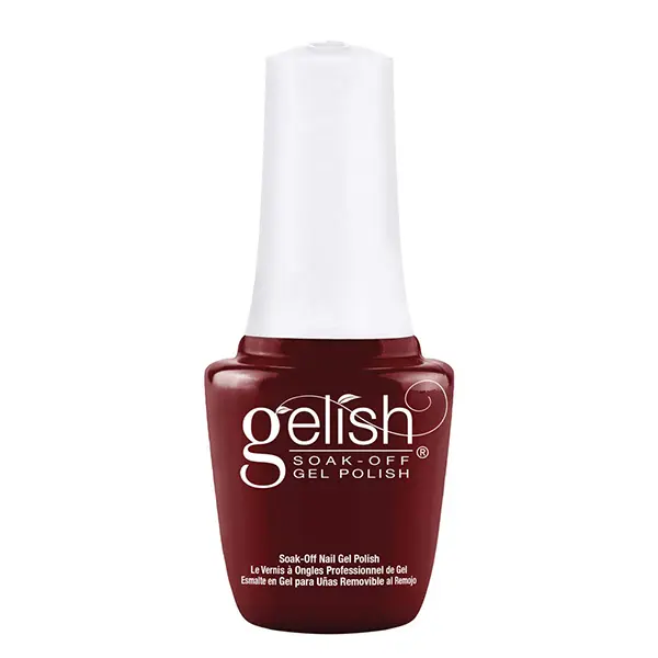 Gelish MINI Red Alert, Long-Lasting Soak-Off Gel, Vibrant Color, Chip-Resistant, High Shine, Professional Salon Quality, 9mL.