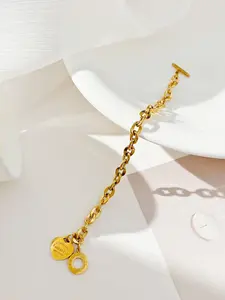 Love stainless steel jewelry with versatile personality and OT buckle, popular titanium steel bracelet, Heart Design Bracelet, suitable for daily wear, vacation and dating occasions, and also a surprising exquisite small gift.