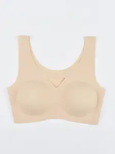 Women's Seamless Comfortable Bra for Large Bust, Invisible Underwear for Yoga and Light Sports, Push-Up and Lift Support