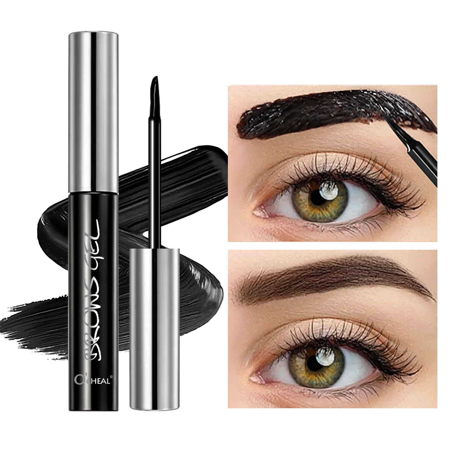New 4 color tear-off eyebrow cream, eyebrow tinting waterproof tear-off eyebrow gel, long-lasting styling eyebrow balm