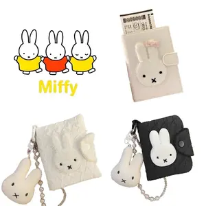 Kawaii Anime Miffy Rabbit Wallet ID Card Storage Bag Super Creative and Cute Cartoon Multi-functional Portable Couple Coin Purse