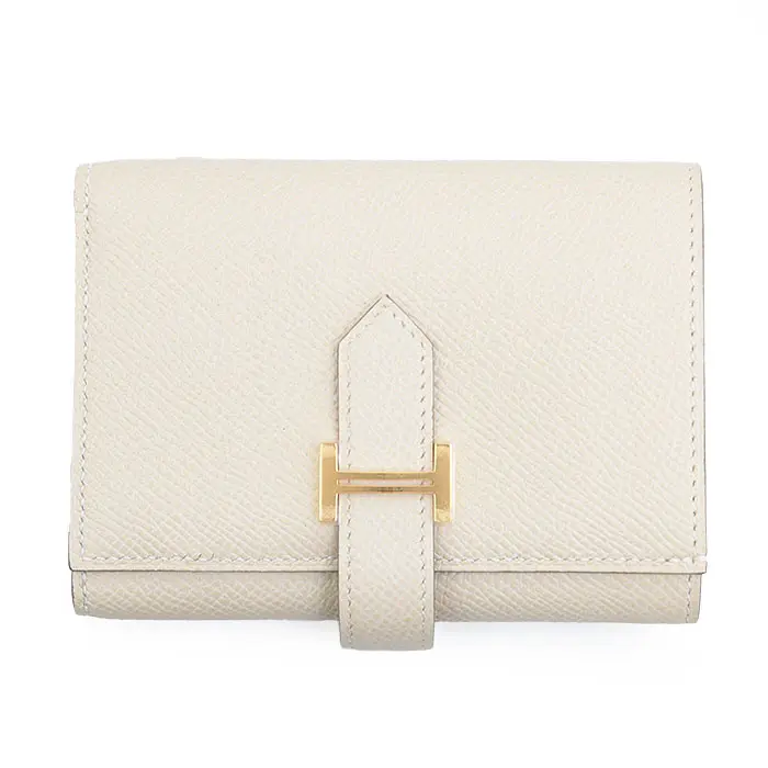 Pre-owned HERMÈS Calfskin Small Leather Goods Hermes BEARN COMBINE VERSO Epsom Tri Fold Wallet