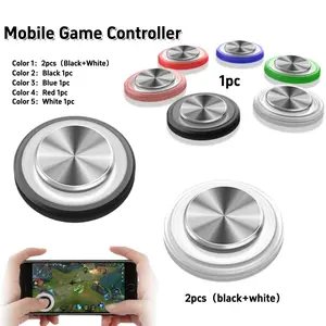 Mobile Game Universal Joystick Controller, Touchscreen Joypad for Tablets & Smartphones, Ideal Gaming Accessory for Fun Gameplay, Pack of 1/2 Pieces