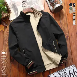 Clean Gent men’s casual loose jacket, skin-friendly breathable soft and comfortable fabric, multiple colors available, minimalist stylish design, classic fit, suitable for everyday wear, Father’s Day gift