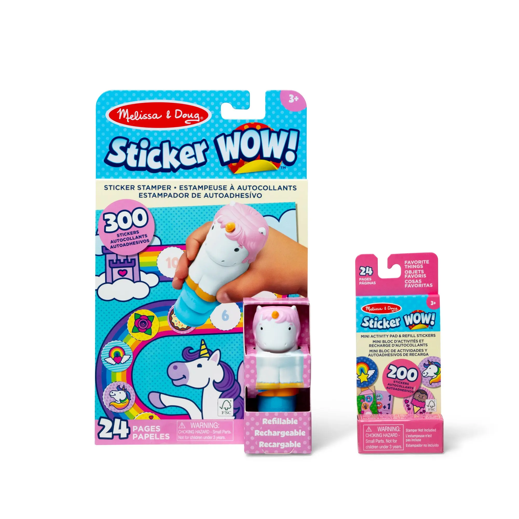 Sticker WOW!™ Unicorn Bundle: Activity Pad & Sticker Stamper + Mini Activity Pad and 200 Refill Stickers Sticker WOW!™ Unicorn Bundle: Activity Pad & Sticker Stamper + Mini Activity Pad and 200 Refill Stickers