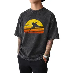 Retro Style Unisex Pheasant Hunting T-Shirt – 100% Cotton, South Dakota Upland Game Tee